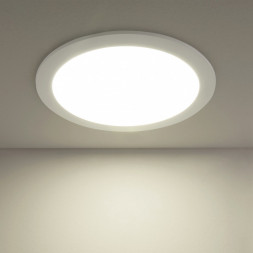 Встраиваемый потолочный светодиодный светильник белый Elektrostandard DLR003 24W 4200K