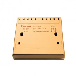 Выключатель беспроводной FERON, TM82, 230V, 500W, двухклавишный, золото