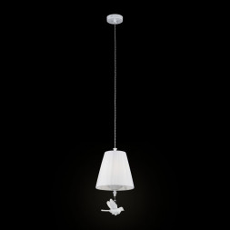 Светильник подвесной Maytoni ARM001-22-W Passarinho Жемчужный белый 1xE14x40W