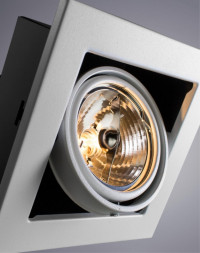 Светильник потолочный поворотный Arte Lamp A5930PL-1WH CARDANI MEDIO белый 1хG5,3х50W 2700К 220V