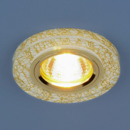 Точечный светильник светодиодный белый/золото Elektrostandard 8371 MR16 WH/GD