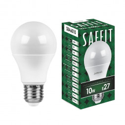 Лампа светодиодная SAFFIT SBA6010 Шар E27 10W 6400K арт.55006
