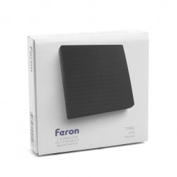 Выключатель беспроводной FERON, TM82 SMART, 230V, 500W, двухклавишный, черный