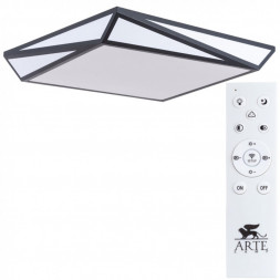 Светильник потолочный Arte Lamp A1930PL-1BK MULTI-PIAZZA черный LEDх80W 3000-6000К 220V