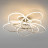 Потолочный светодиодный светильник Eurosvet 90143/5 хром
