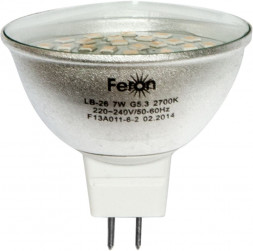 Лампа светодиодная Feron LB-26 MR16 G5.3 7W 2700K