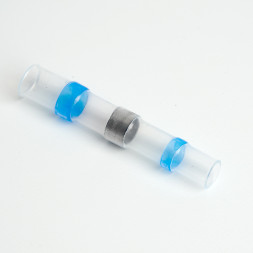 LD302-1525 ГСИ термоусаживаемая с припоем 1,5-2,5 мм 27A,  прозрачный/голубой (DIY упак 10шт) арт.49161