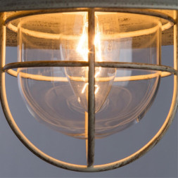 Светильник подвесной Arte Lamp A4579SP-1WG LANTERNA бело-золотой 1хE27х60W