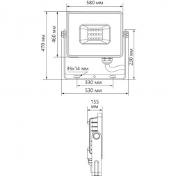 Светодиодный прожектор Feron LL-928 IP65 500W 6400K арт.41157