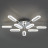 Потолочный светодиодный светильник Eurosvet 90148/10 хром