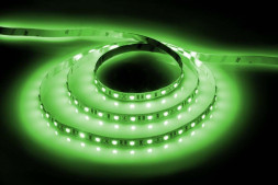 Лента светодиодная, 60SMD(5050)/м 14.4Вт/м 12V 5м зеленый на белом, LS606