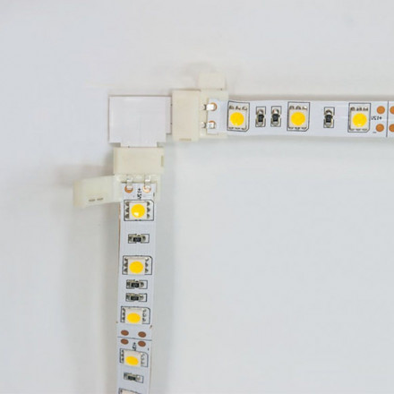 Комплект L коннекторов  с соединителем для светодиодной ленты (2835/8мм), LD184 арт.23131