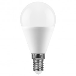 Лампа светодиодная SAFFIT SBG4515 Шарик E14 15W 6400K арт.55211