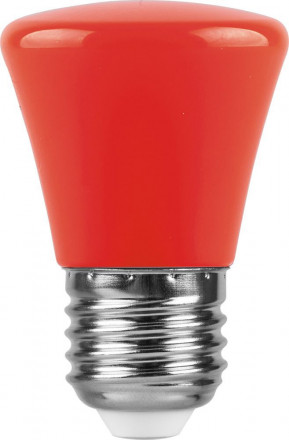Лампа светодиодная Feron LB-372 Колокольчик E27 1W красный арт.25911