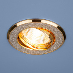 Точечный светильник серебряный блеск/золото Elektrostandard 611 MR16  SL/GD
