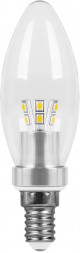 Лампа светодиодная Feron LB-70 Свеча E14 4,5W 2700K