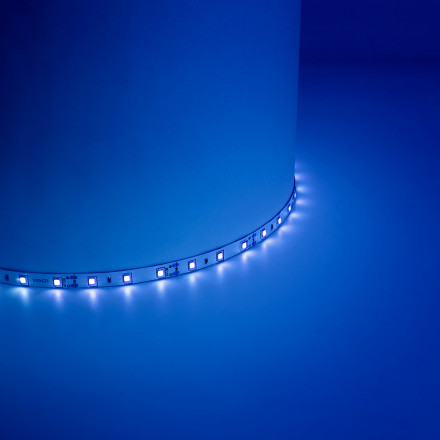 Cветодиодная LED лента Feron LS604, 60SMD(2835)/м 4.8Вт/м  5м IP65 12V синий арт.27677
