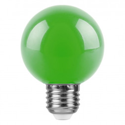 Лампа светодиодная Feron LB-371 Шар E27 3W зеленый арт.25907