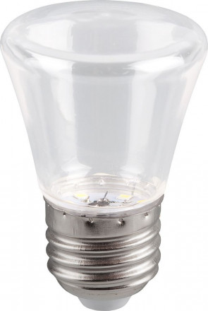 Лампа светодиодная Feron LB-372 Колокольчик прозрачный E27 1W 2700K арт.25909