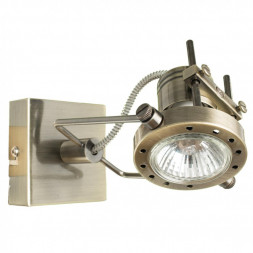 Светильник настенный Arte Lamp A4300AP-1AB COSTRUTTORE античная бронза 1хGU10х50W 220V