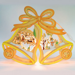 Деревянная световая фигура, 1 лампа накаливания, цвет свечения: теплый белый,  29*5*24cm, шнур 1,4 м, IP20, LT067 арт.26825