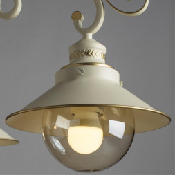 Люстра потолочная Arte Lamp A4577PL-3WG GRAZIOSO бело-золотой 3хE27х60W 220V