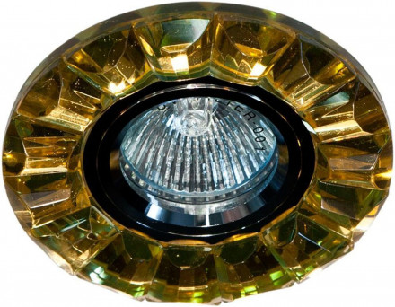 Светильник встраиваемый Feron CD2510 потолочный MR16 G5.3 желтый, хром