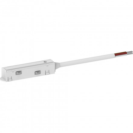 Соединитель-коннектор для низковольтного шинопровода, белый, LD3001 арт.41970