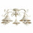 Люстра потолочная Arte Lamp A4577PL-5WG GRAZIOSO бело-золотой 5хE27х60W