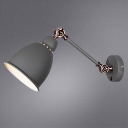 Светильник настенный Arte Lamp A2054AP-1GY BRACCIO серый 1хE27х60W 220V