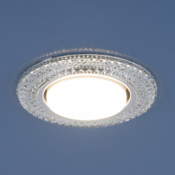 Точечный светильник со светодиодами прозрачный Elektrostandard 3030 GX53