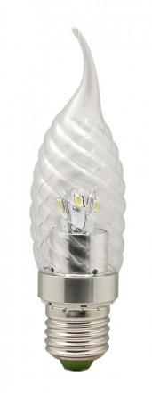 Лампа светодиодная, 6LED(3.5W) 230V E27 6400K хром, LB-78 арт.25363