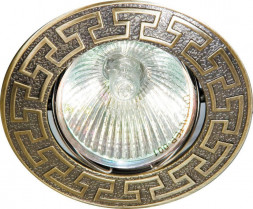 Светильник встраиваемый Feron 2008DL потолочный MR16 G5.3 античное золото
