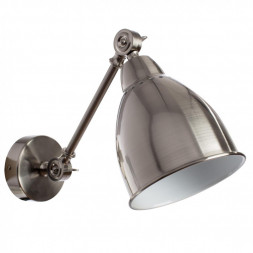 Светильник настенный Arte Lamp A2054AP-1SS BRACCIO матовое серебро 1хE27х60W 220V
