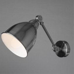 Светильник настенный Arte Lamp A2054AP-1SS BRACCIO матовое серебро 1хE27х60W 220V