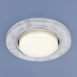 Встраиваемый точечный светильник белый/серебро Elektrostandard 1062 GX53
