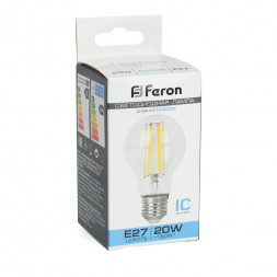 Лампа светодиодная Feron LB-620 Шар E27 20W 6400K арт.48285