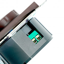 Выключатель диммирующий TRIAC(механизм), STEKKER GLS10-7106-04, 250V, 500W, серия Катрин, шоколад арт.49017