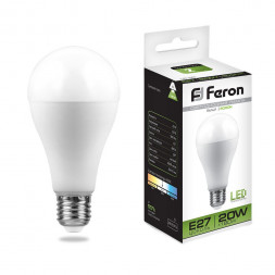 Лампа светодиодная Feron LB-98 Шар E27 20W 4000K