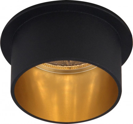 Светильник встраиваемый Feron DL6005 потолочный MR16 G5.3 черный, золото