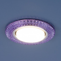 Точечный светильник со светодиодами фиолетовый Elektrostandard 3030 GX53
