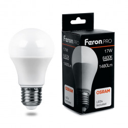 Лампа светодиодная Feron.PRO LB-1017 Шар E27 17W 6400K арт.38040