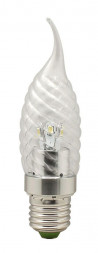 Лампа светодиодная, 6LED(3.5W) 230V E27 4000K хром, LB-78