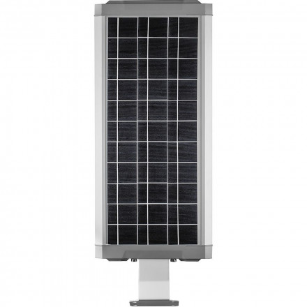 Светодиодный уличный фонарь консольный на солнечной батарее Feron SP2337 12W 6400K с датчиком движения, серый