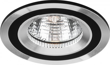 Светильник встраиваемый Feron DL237 потолочный MR16 G5.3 черный-алюминий