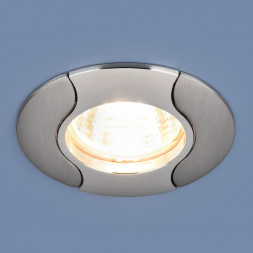 Встраиваемый точечный светильник никель/хром Elektrostandard 7006 MR16
