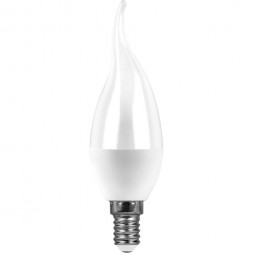 Лампа светодиодная SAFFIT SBC3709 Свеча на ветру E14 9W 6400K арт.55173