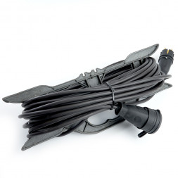 Удлинитель-шнур на рамке 1-местный c/з Stekker, PRF22-41-10, 10м, 3*2,5, серия Professional, черный арт.49046