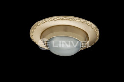Светильник потолочный LINVEL R39 E14 матовое золото-золото, 125-R39