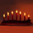 Деревянная световая фигура, 7 ламп накаливая с эффектом пламени, цвет свечения: теплый белый,  45*5*24 см, шнур 1,5 м , IP20, LT088 арт.26836
